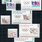 Korea Sud 1964 - Jocurile Olimpice, serie+colite nestampilate