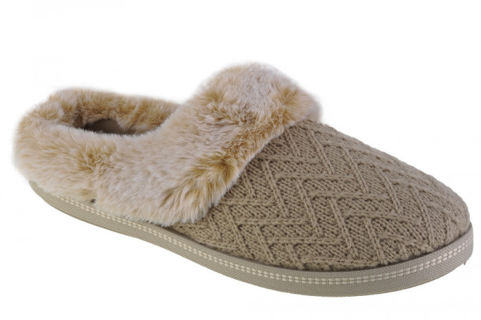 Papuci Skechers Cozy Campfire - Home Essential 167225-NAT bej