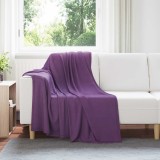 vidaXL Pătura de aruncat Violet 170 x 130 cm Molton 42017037