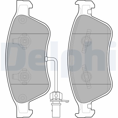 DELPHI LP2072 set placute frana,frana disc foto
