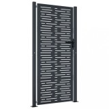 Cumpara ieftin Poarta pentru gradina, antracit, 105x205 cm, otel dreptunghiuri