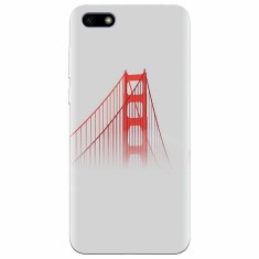 Husa silicon pentru Huawei Y5 Prime 2018, Red Bridge In Clouds