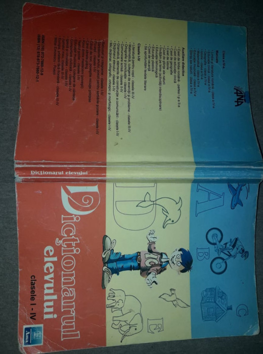 carte copii educative/manual,dictionarul elevului,cl.I-IV,Editura ANA,2006,T.GRA