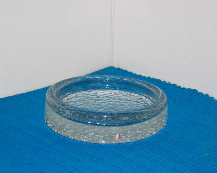 Scrumiera colectie cristal suflat si modelat manual - Festivo 2 - design Timo Sarpaneva, Iittala Finlanda