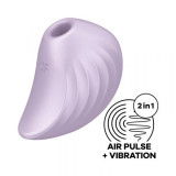 Stimulator Clitoris Pearl Diver Air Pulse+Vibration USB Silicon Lila, Satisfyer