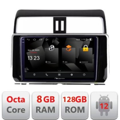Navigatie Toyota Prado J150 2018- 5960Pro-1065 Android Octa Core Qualcomm 2K Qled 8+128 DTS DSP 360 4G Optical CarStore Technology foto