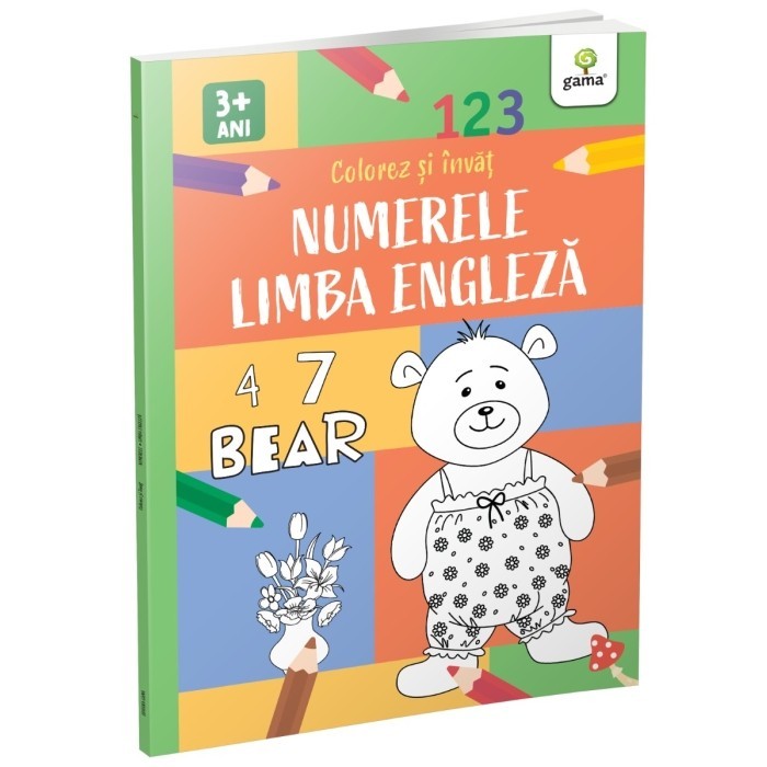 Numerele si limba engleza. Colorez si invat