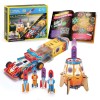 Puzzle 3D CubicFun Lansator Rachete + Masina Curse, 88 piese, STEM, National Geographic