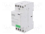Contactor 4 poli ISKRA IKD 32A 230V AC 220V DC NO x4 pentru șină DIN