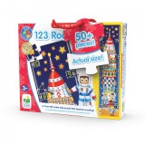 Puzzle Inalt De Podea - Racheta 123, The Learning Journey