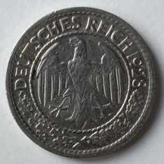 Moneda Germania - 50 Reichspfennig 1928 - G