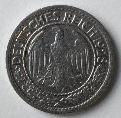 Moneda Germania - 50 Reichspfennig 1928 - G foto
