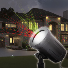 Proiector decorativ laser - cu tarus, verde rosu - IP44 - 240V foto