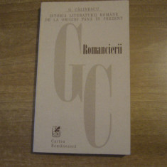 G. Calinescu - Romancierii (Istoria literaturii romane)