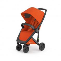 Carucior Greentom Classic Upp 100% Ecologic Black Orange foto