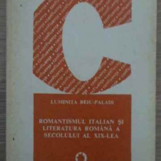 ROMANTISMUL ITALIAN SI LITERATURA ROMANA A SECOLULUI AL XIX-LEA-LUMINITA BEIU-PALADI