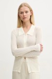 Silvian Heach cardigan KOHLES femei, culoarea bej, light, GPP25448CD