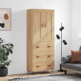 vidaXL Dulap &icirc;nalt, stejar sonoma, 69,5x34x180 cm, lemn compozit