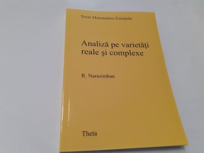 Analiza pe varietati reale si complexe / R. Narasimhan RF16/2 foto