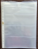 Set de 50 folii pentru bancnote cu 4 compartimente, DACO