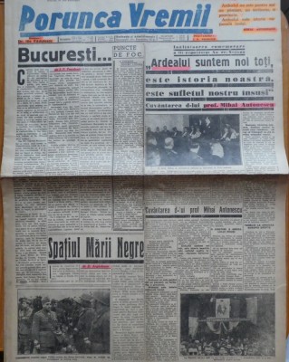 Ziarul nationalist Porunca Vremii, 4 iunie 1942, Discurs Mihai Antonescu foto