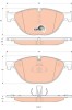 TRW GDB1838 COTEC set placute frana,frana disc