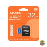 Card Memorie microSDXC Adata 32Gb Clasa 10 / UHS-1 U1 Cu Adaptor AUSDH32GUICL10A1-RA1