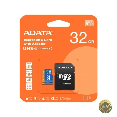 Card Memorie microSDXC Adata 32Gb Clasa 10 / UHS-1 U1 Cu Adaptor AUSDH32GUICL10A1-RA1 foto