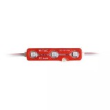 Modul LED V-TAC 3 SMD5050 Rosu, IP67, 12V, 52x37x26mm - Iluminare Waterproof