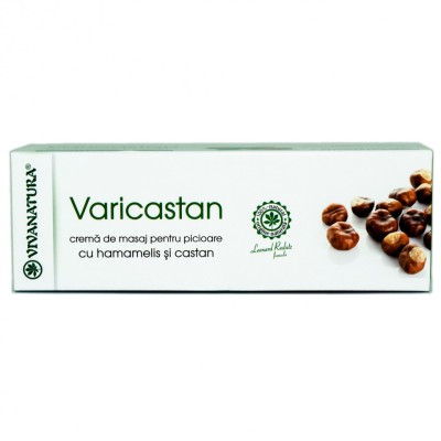 CREMA MASAJ PENTRU PICIOARE VARICASTAN 75ml VIVA NATURA foto