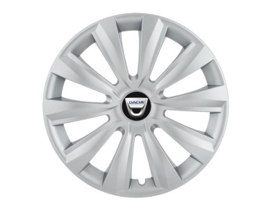 Set 4 capace roti Delta cromat R15 pentru gama auto Dacia foto