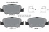 Set placute frana TEXTAR 2466401