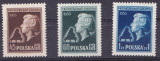 TSV % - 1954 MICHEL 879-881 POLONIA, MNH/** LUX