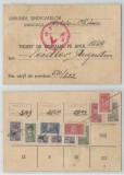 Romania, Tichet de cotizare Uniunea Sindicatelor Metalo-chimic, 1949