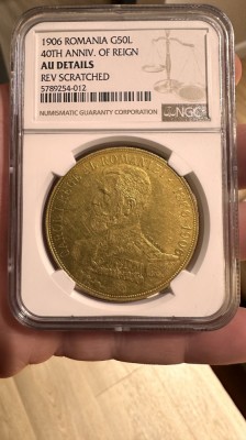 50 lei 1906 NGC foto