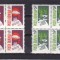 ROMANIA 1987 LP 1173 RECUPERARE RECONDITIONARE REFOLOSIRE BLOCURI DE 4 MNH