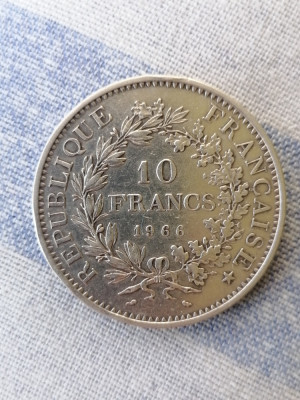 10 Francs 1966 argint - Franta foto