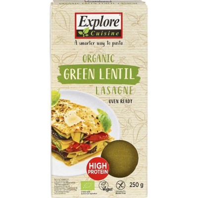 Lasagna din Linte Verde Fara Gluten Eco 250 grame Explore Cuisine foto