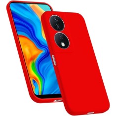 Husa Soft Touch, slim, ALC Mobile, anti soc, compatibila cu Honor 90, Rosu Tpu foto