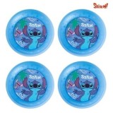 Farfurii de Petrecere din Plastic Albastru Reutilizabile Stitch 21cm - 4buc, CMCLASS