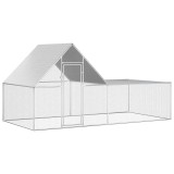 Cumpara ieftin Cotet pentru pasari, 4 x 2 x 2 m, otel galvanizat