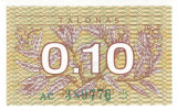 Lituania 0.10 Talonas 1991 - P-29a UNC !!!