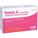 Klinge Pharma Vomex A Kinder 12,5 mg, dimenhidrinat, 12 plicuri, pentru răul de mișcare la copii