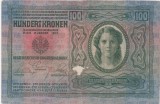 AUSTRIA UNGARIA 100 COROANE KRONEN KORONA 1912 UZATA
