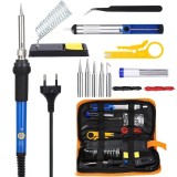 Cumpara ieftin Set complet de lipit cu pistol de 60w, accesorii incluse si geanta transport