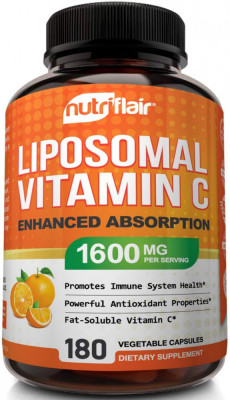 Vitamina C, NutriFlair, Lipozomala, Absorbtie Rapida, Intareste Sistemul Imunitar, Antioxidant Puter foto