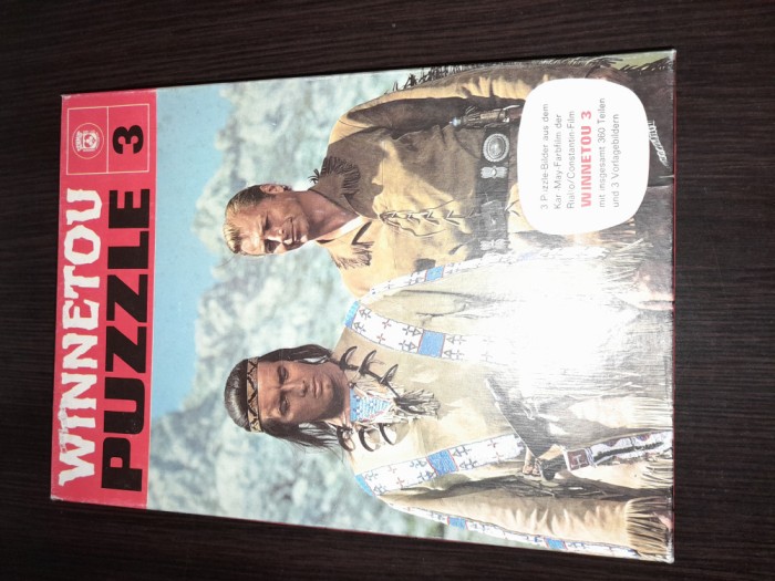 JUCARIE VECHE, JOC VECHI, COWBOY SI INDIENI, WINNETOU, PUZZEL- JOC VECHI WINNETOU- Winnetou si Old Shatterhand