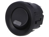 Comutator Rocker ON-OFF cu LED Negru 3A/250V