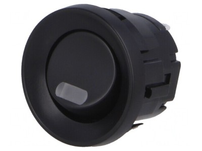 Comutator Rocker ON-OFF cu LED Negru 3A/250V foto