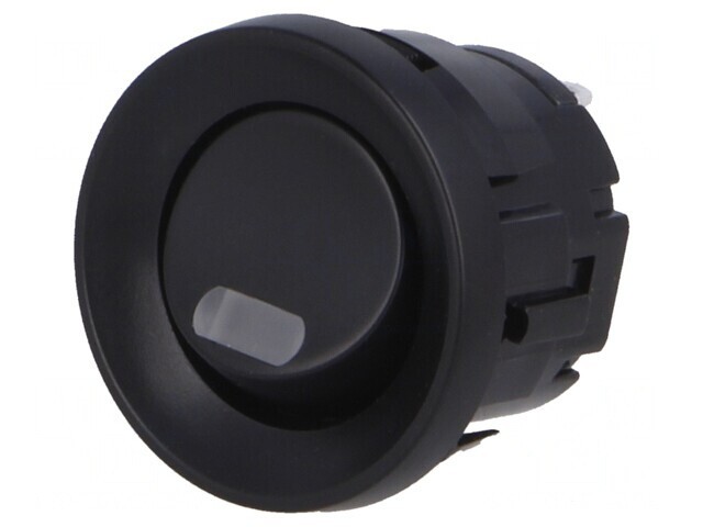 Comutator Rocker ON-OFF cu LED Negru 3A/250V